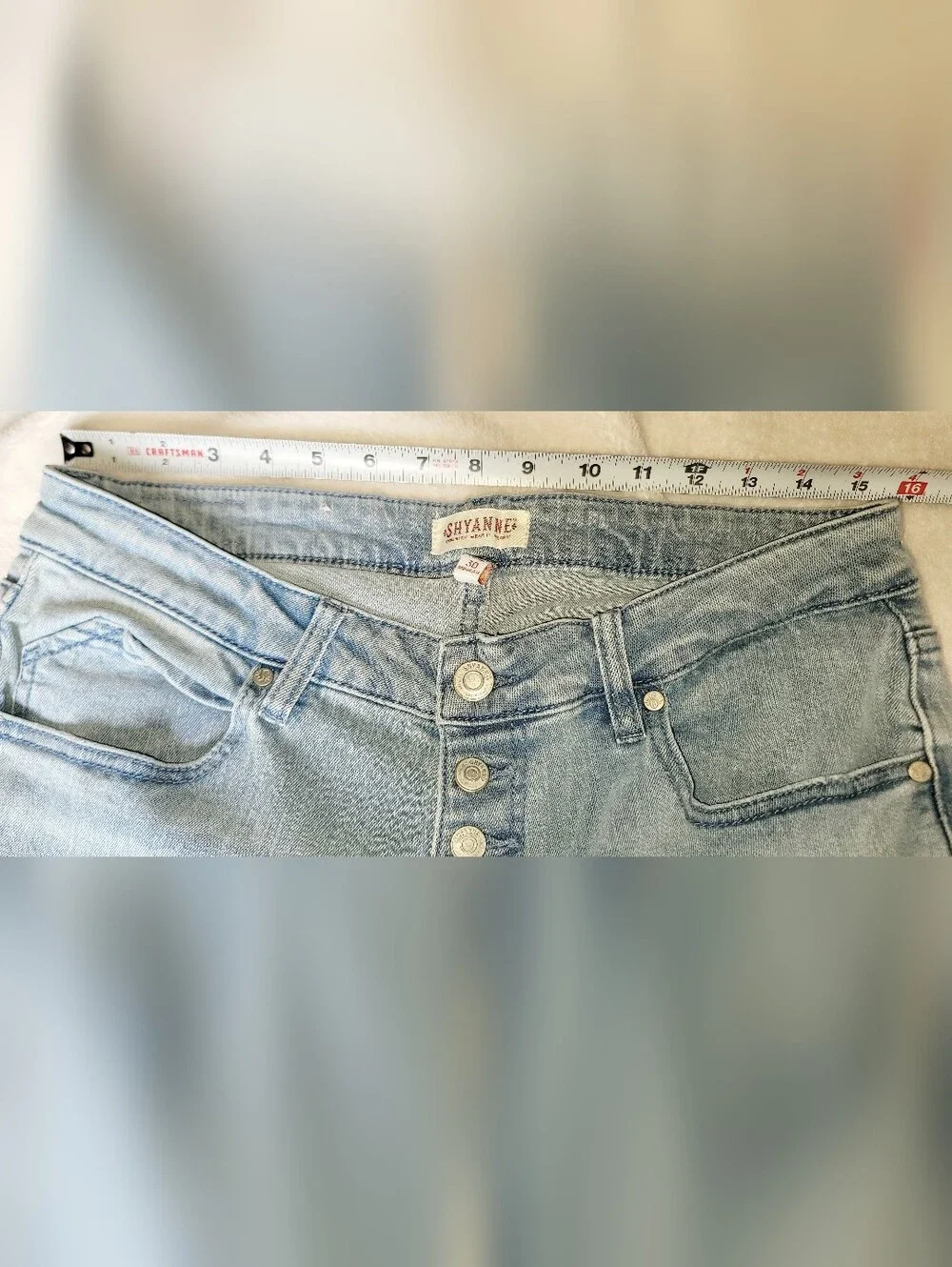 Shyanne Women Sz 30 Joni High Rise Trouser  Stretch Denim Jeans Bootcut Flaired